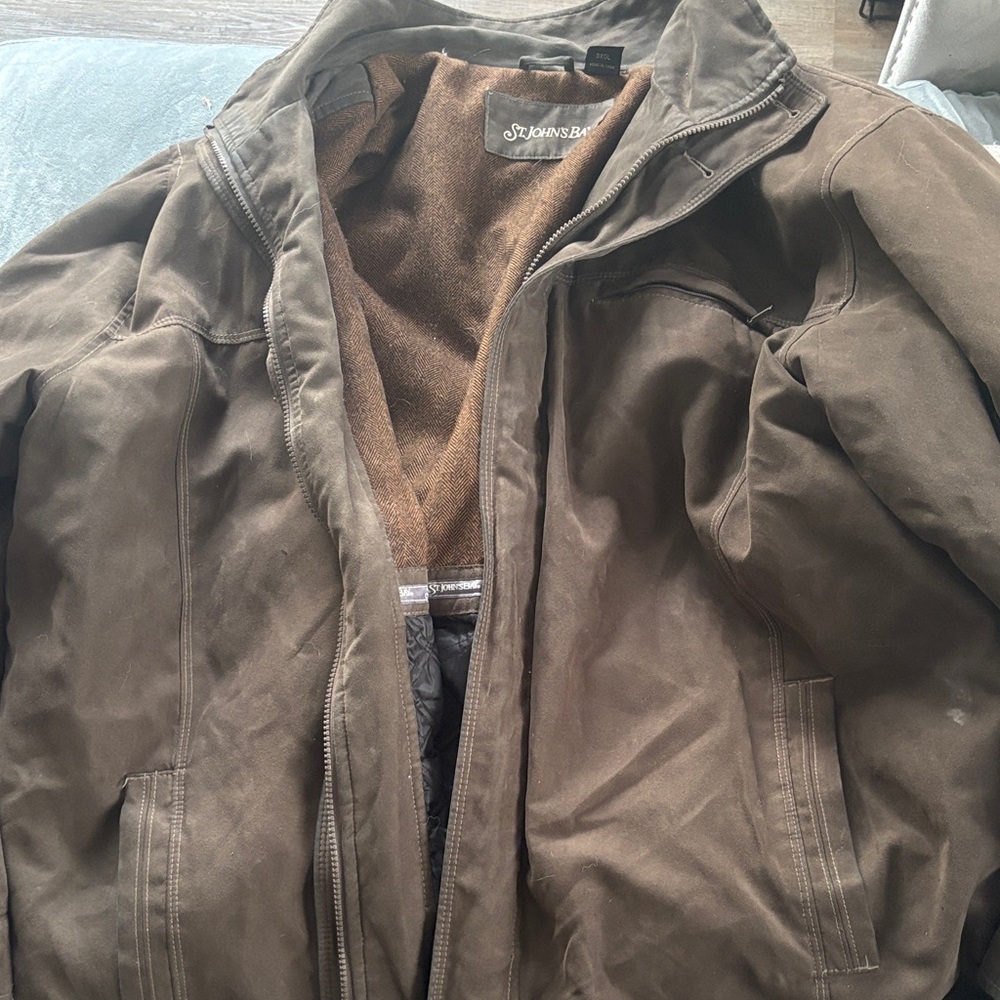 St. John's Bay Men's Brown Field Jacket